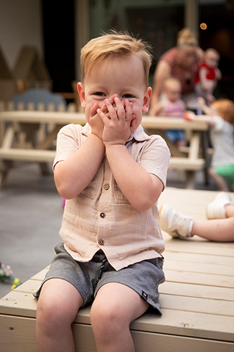 Jongetje bij Kinderopvang Speelgeluk